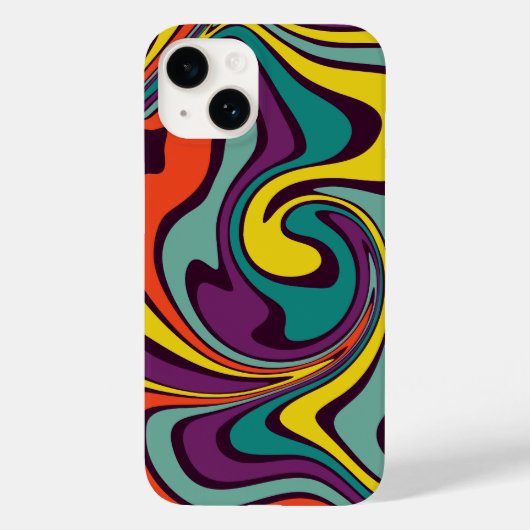 Coques Case-Mate iPhone Boîtier iPhone Effet de Marbrure de Peinture Liqui (Verso)