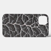 Coques Case-Mate iPhone Boîtier iPhone gris foncé brillant à texture de br (Verso (horizontal))