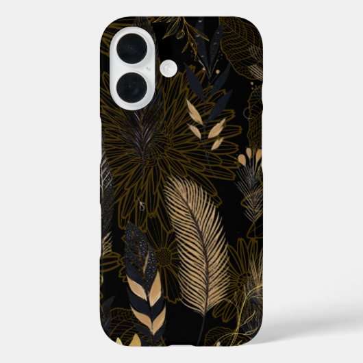 Coques Case-Mate iPhone Boîtier iPhone / iPad imprimé à plumes noires et d (Verso)