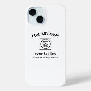 Coque Pour iPhone 15 Boîtier iPhone noir et blanc avec logo personnalis