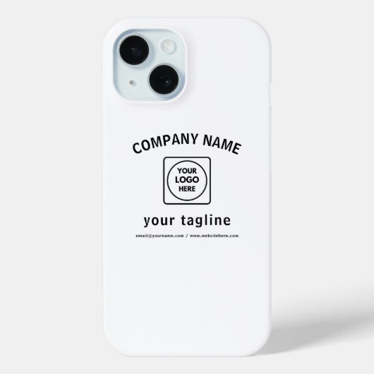 Coques Case-Mate iPhone Boîtier iPhone noir et blanc avec logo personnalis (Verso)