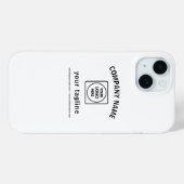 Coques Case-Mate iPhone Boîtier iPhone noir et blanc avec logo personnalis (Verso (horizontal))
