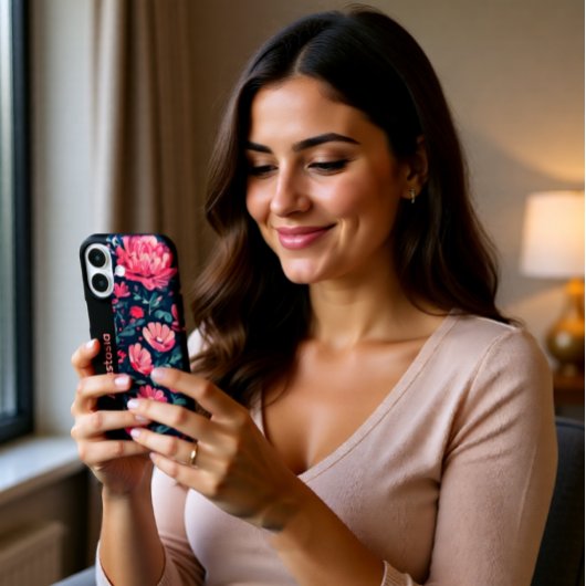 Coques Case-Mate iPhone Boîtier iPhone Rose Fleurs Personnalisé