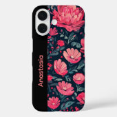 Coques Case-Mate iPhone Boîtier iPhone Rose Fleurs Personnalisé (Verso)