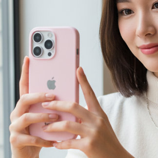 Coques iPhone 16 Pro Boîtier iPhone rose pastel personnalisé avec perso