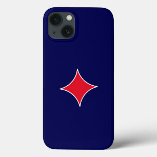 Case-Mate iPhone Case Boîtier iPhone Royal Blue Red Starburst