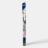 Coques Case-Mate iPhone Boîtier iPhone Soleil Lune Verre Bleu Doré Stained (Verso / Gauche)