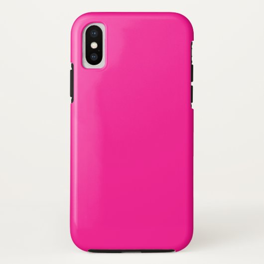 Coques Case-Mate iPhone Boîtier iPhone XS Fluorescent Rose Tough (Dos)