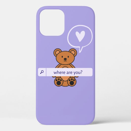 Coques Case-Mate iPhone Boîtier pour iPhone 12, violet (Verso)