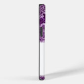 Coques Case-Mate iPhone Boîtier pourpre Damask iPhone 4 (Verso / Droite)