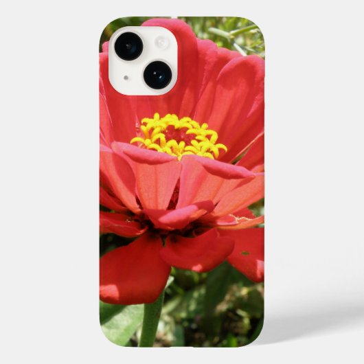 Coques Case-Mate iPhone Boîtier Red Zinnia iPhone 4 (Verso)