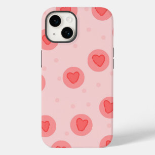 Coque Pour iPhone 14 Boîtier Rose iPhone amour mignon