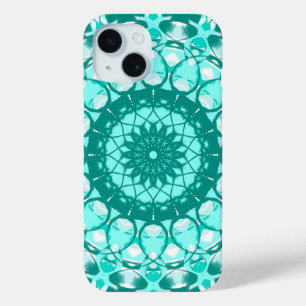 Coque Pour iPhone 15 Boîtier téléphonique à boucle turquoise