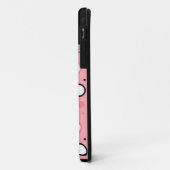 Coques Case-Mate iPhone Boîtier téléphonique à points rose et noir Polka (Dos/Gauche)