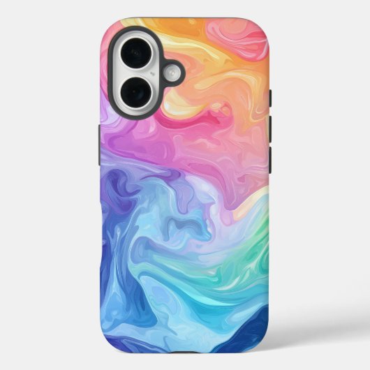 Coques Case-Mate iPhone Boîtier téléphonique Abstrait de flux d'aquarelle (Verso)