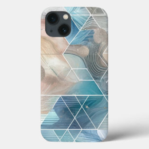 Case-Mate iPhone Case Boîtier téléphonique Abstrait géométrique - Bleu e
