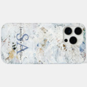 Coques Case-Mate iPhone Boîtier téléphonique Abstrait moderne avec initial (Verso (horizontal))