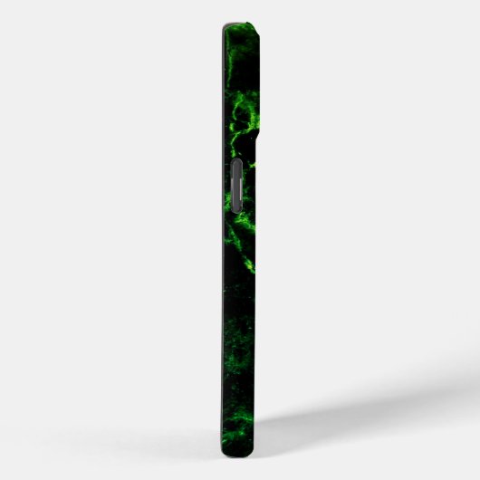 Coques Case-Mate iPhone Boîtier téléphonique Abstrait noir et vert (Verso / Droite)