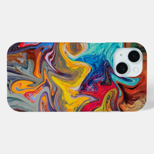 Coques Case-Mate iPhone Boîtier téléphonique Abstrait Swirl psychédélique (Verso (horizontal))