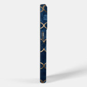 Coques Case-Mate iPhone Boîtier téléphonique Arabesque Trellis - Blue & Go (Verso / Droite)
