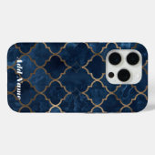 Coques Case-Mate iPhone Boîtier téléphonique Arabesque Trellis - Blue & Go (Verso (horizontal))