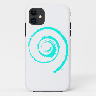 Etui iPhone Case-Mate Boîtier téléphonique avec Cyan Twirl