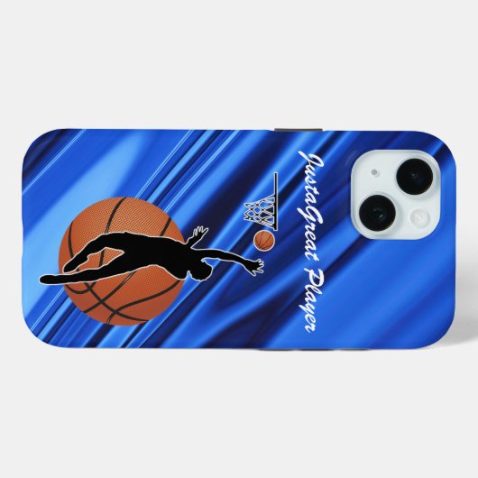 Coques Case-Mate iPhone Boîtier téléphonique avec thème Basketball (Verso (horizontal))