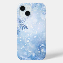 Boîtier téléphonique bleu glacé