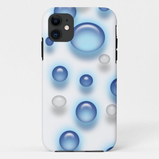 Coques Case-Mate iPhone Boîtier téléphonique - Bulles bleues (Dos)