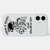 Coques Case-Mate iPhone Boîtier téléphonique café et musique (Verso (horizontal))