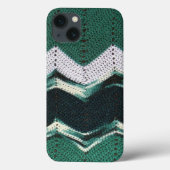 Coques Case-Mate iPhone Boîtier téléphonique - Chevron croisé en vert (Verso)