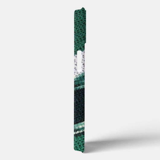 Coques Case-Mate iPhone Boîtier téléphonique - Chevron croisé en vert (Verso / Droite)