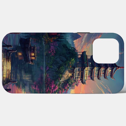 Coques Case-Mate iPhone Boîtier téléphonique clair avec Pagode sereine et (Verso (horizontal))