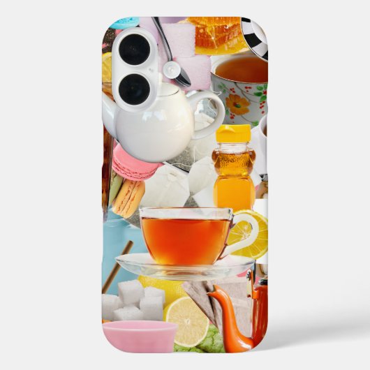 Coques Case-Mate iPhone Boîtier téléphonique Collage de thé esthétique (Verso)