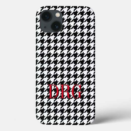 Coques Case-Mate iPhone Boîtier téléphonique Coque-Mate Houndstooth Apple (Verso)