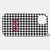 Coques Case-Mate iPhone Boîtier téléphonique Coque-Mate Houndstooth Apple  (Verso (horizontal))