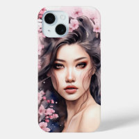 Boîtier téléphonique Coque-Mate Lila Sakura Tattoo