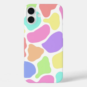 Coques iPhone 16 Plus Boîtier téléphonique couleur Pastel Abstrait (blan