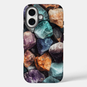 Coques iPhone 16 Boîtier téléphonique Crystal Gemstone