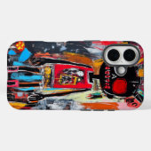 Coques Case-Mate iPhone Boîtier téléphonique d'art crâne urbain (Verso (horizontal))