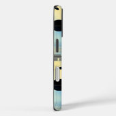 Coques Case-Mate iPhone Boîtier téléphonique d'art géométrique bleu et jau (Verso / Droite)