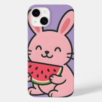 Boîtier téléphonique de carottes mignonne lapin |
