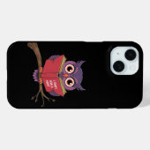 Coques Case-Mate iPhone Boîtier téléphonique de lecture de Owl (Verso (horizontal))