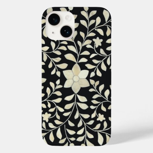 Coques Case-Mate iPhone Boîtier téléphonique d'entrée d'os noir (Verso)