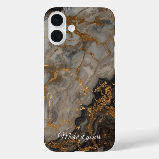Coques Case-Mate iPhone Boîtier téléphonique en marbre personnalisé - Elég (Verso)
