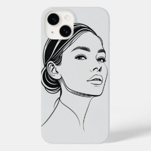 Coque Pour iPhone 14 Boîtier téléphonique esthétique minimaliste FM_C