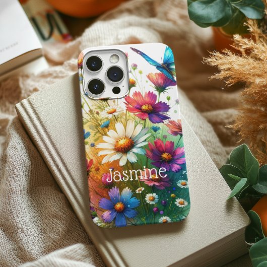 Coques Case-Mate iPhone Boîtier téléphonique floral et papillon personnali