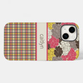 Coques Case-Mate iPhone Boîtier téléphonique floral et plat personnalisé (Verso (horizontal))