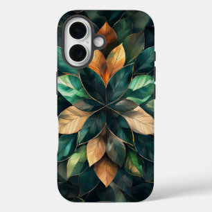 Coques iPhone 16 Boîtier téléphonique Golden Harmony Leaf