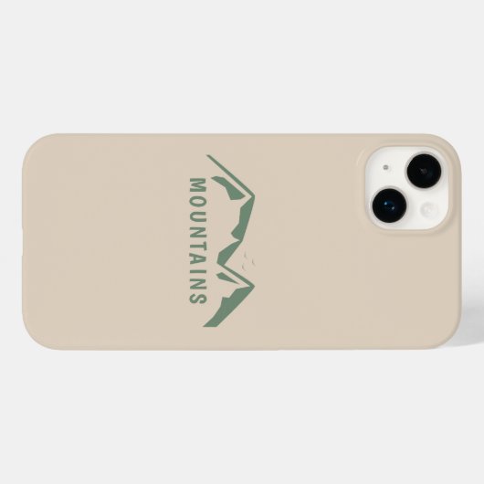 Coques Case-Mate iPhone Boîtier téléphonique Green Mountains (Verso (horizontal))